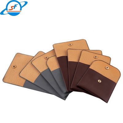 SF Professional Jewelry Packaging Factory Customized Pu Logo Jewelry Gifts Multi-Color Green Jewelry Bags