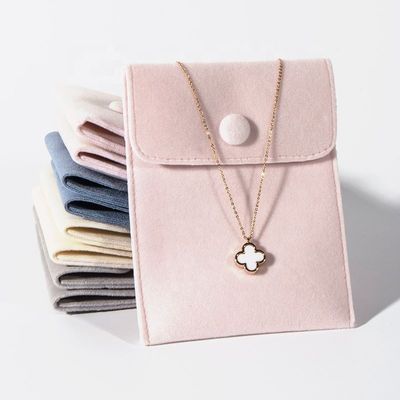 Promotional Small Luxury Jewelry Packaging Pouches Velvet Jewelry Drawstring Pouch
