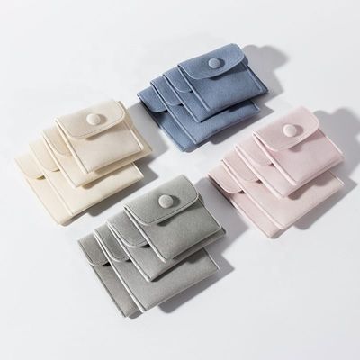 Promotional Small Luxury Jewelry Packaging Pouches Velvet Jewelry Drawstring Pouch