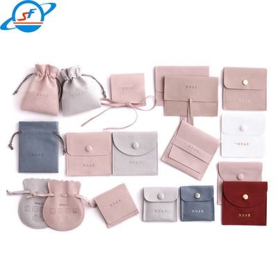 Skin Friendly Microfiber Jewelry Pouch  Bracelets Earrings Jewelry Envelope Pouch