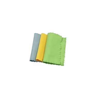 Double Sided Fleece Glasses Wiping Cloth Eyewear Cleaning Cloth Wavy Edge