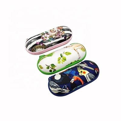 Custom Logo Cartoon  Reading Glasses Case Ellipsoid Shape 149*62*52mm