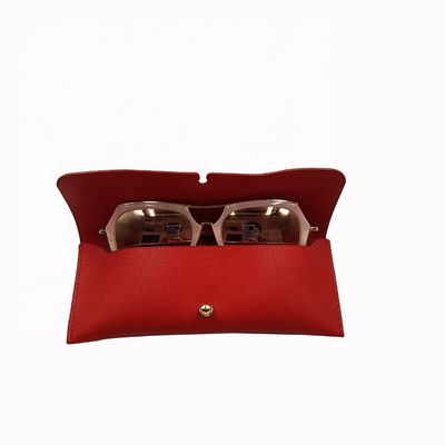 Exquisite Soft Leather Eyeglasses Cases Personalised Sunglasses Case 180mm Length