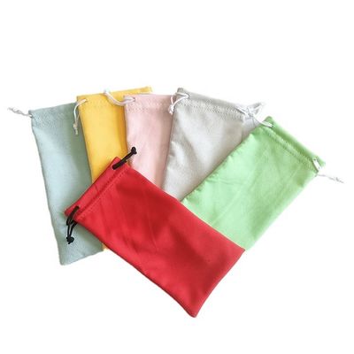 Multi Color Drawstring Sunglasses Pouch Glasses Case Eco Friendly