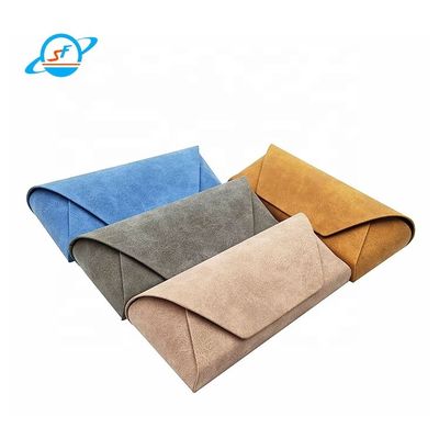 Women And Men Folding Optical Glasses Case Suede Glasses Case Personalized