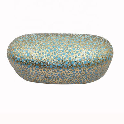 Customized Logo Leather Optical Glasses Case Irregular Shape Lightweight