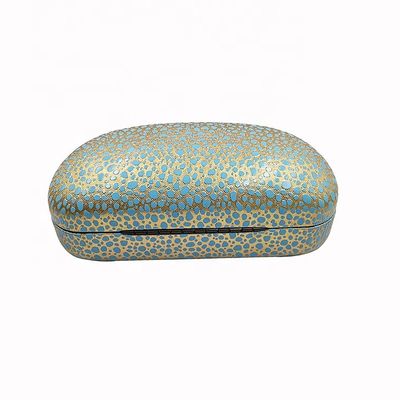 Customized Logo Leather Optical Glasses Case Irregular Shape Lightweight