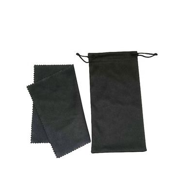 Customized Logo PU Glasses Case Set Eyewear Case Accessories Black
