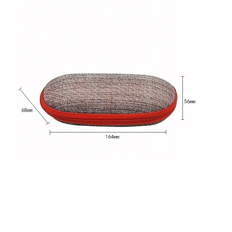 Zipper Nylon Material Eva Sunglasses Case Custom Print Lightweight
